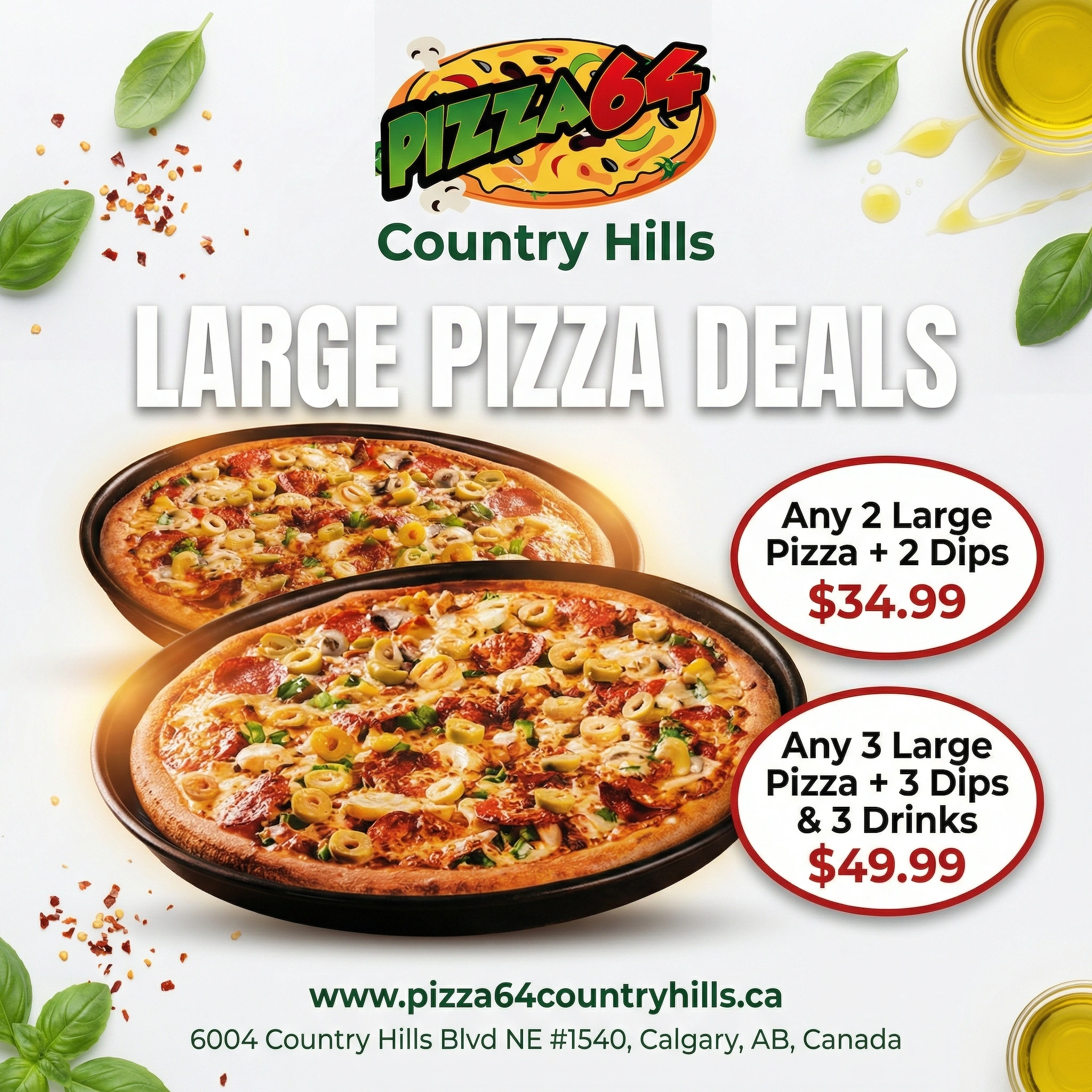 Pizza 64 Country Hills Special Offers