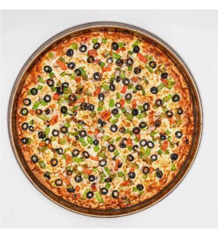 Garden Fresh Pizza at Pizza 64 Country Hills - Onions, mushrooms, black olives, tomatoes and green peppers